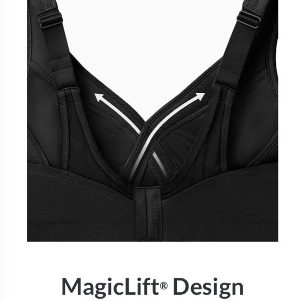 2 Glamorise Magic Lift Seamless Sport Bras Style 1006 Both Size 38DD - Picture 10 of 16